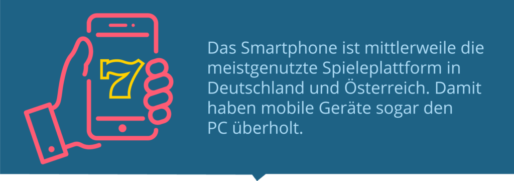 Das Smartphone ist die meistgenutzte Spieleplattform in Deutschland.