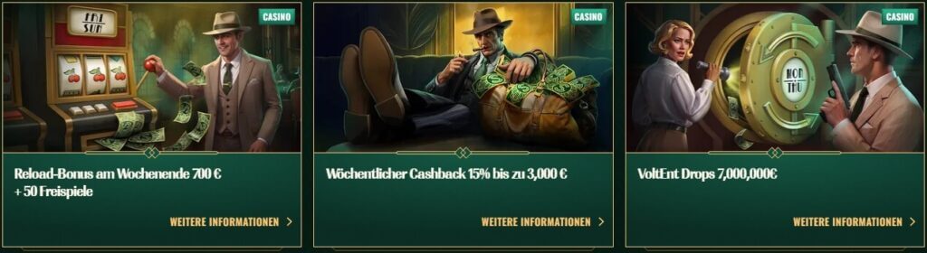 Ein paar der Spybet Boni