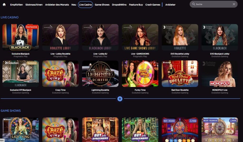 TrivelaBet Live Casino
