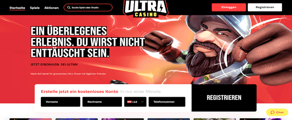 UltraCasinos Homepage