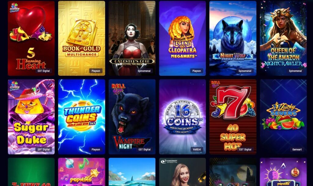 Slots im Vegaz Casino