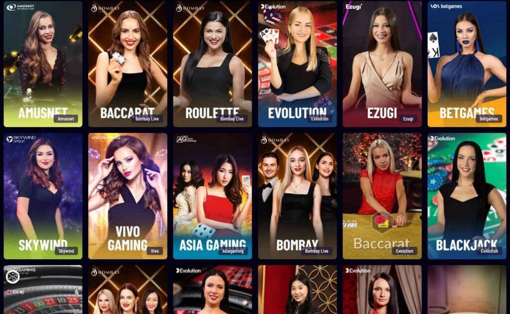 Live Casino von Vegaz Casino