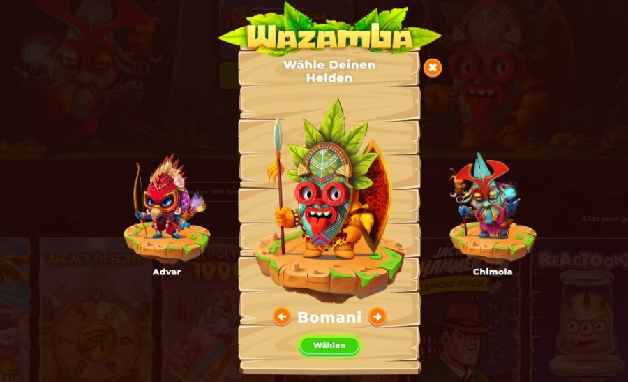 Wazamba Casino Maske