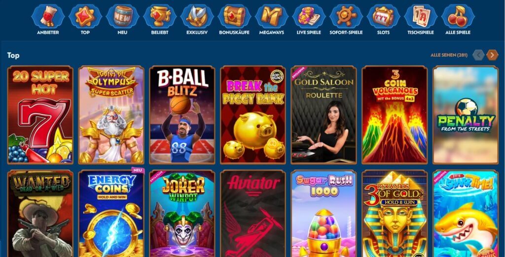 Slots im Winbay Casino